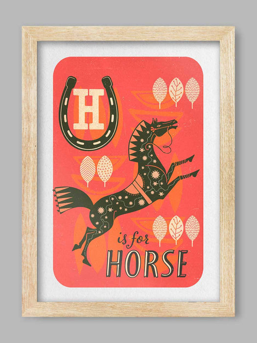 H is for Horse Poster Print