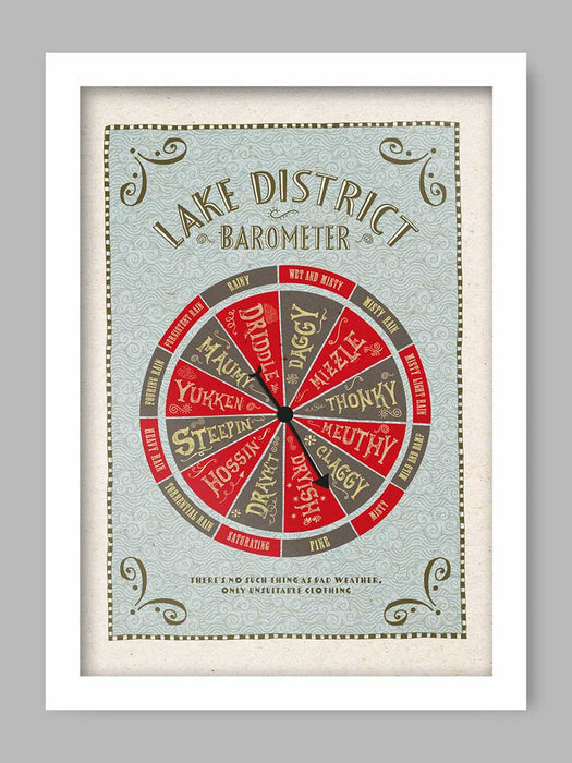 Lake District Barometer Poster print