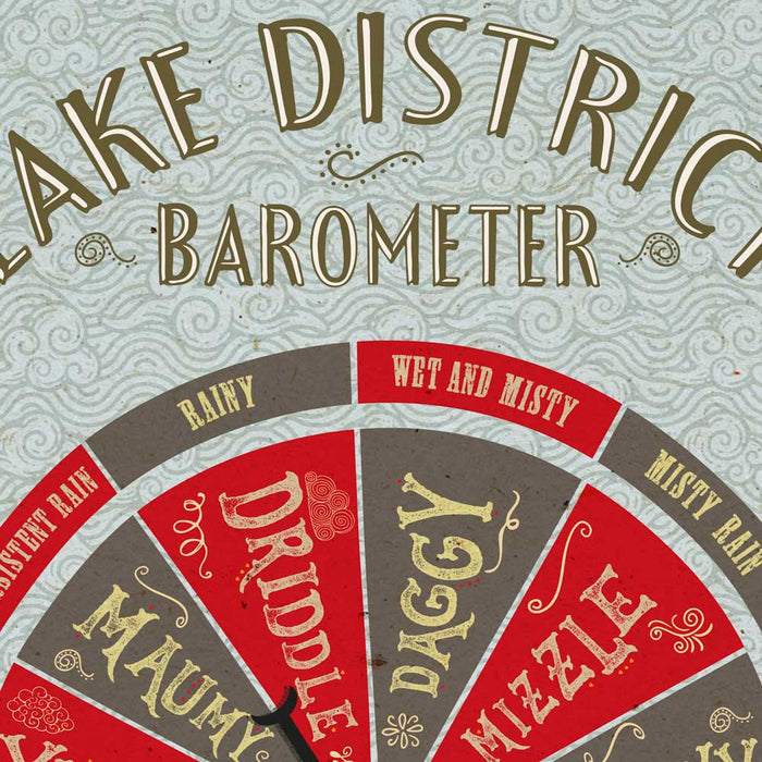Lake District Barometer Poster print