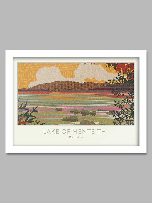 lake of menteith poster print. Perthshire