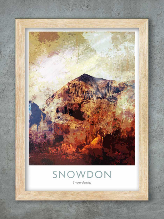 Snowdon - 3 Peaks Challenge Poster Print