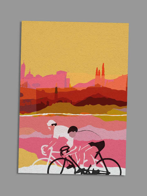 Tuscany cycling card