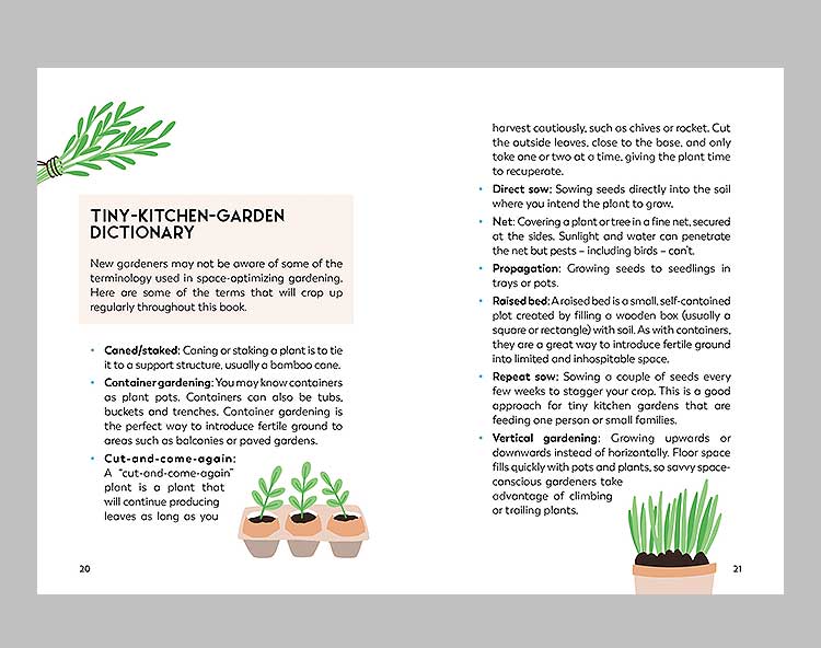 My Tiny Kitchen Garden - Gardening Book tradtional gift Bookspeed 