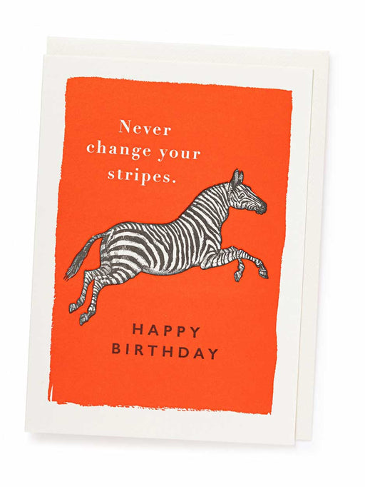 never change your stripes card