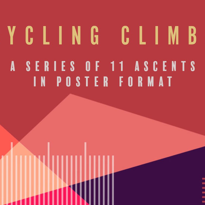 Cycling Climbs - 11 iconic ascent posters you can personalise