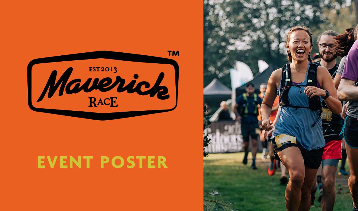 TNL design poster for the Maverick Lake District Race.