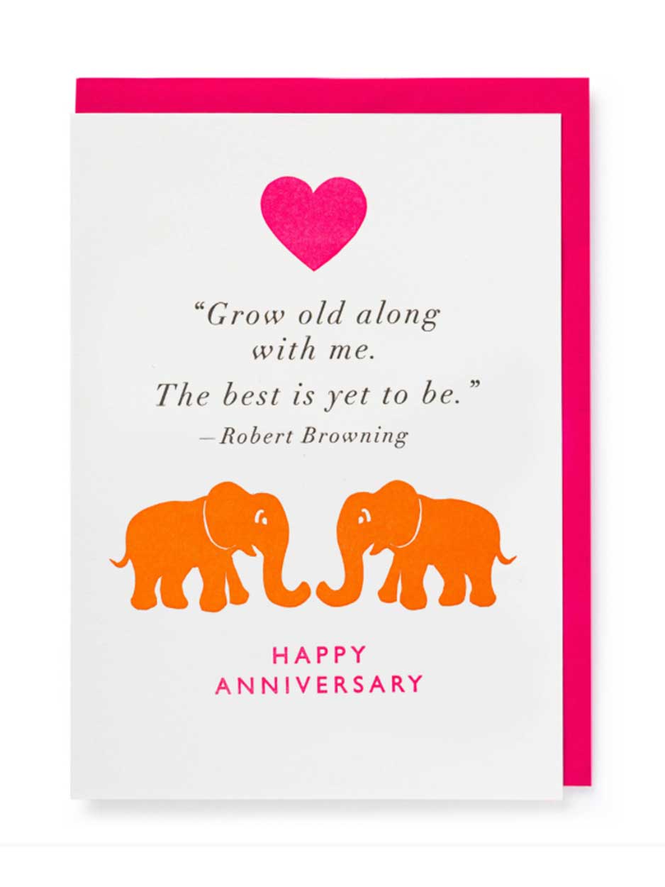 Grow Old With Me  - Blank Greeting Card