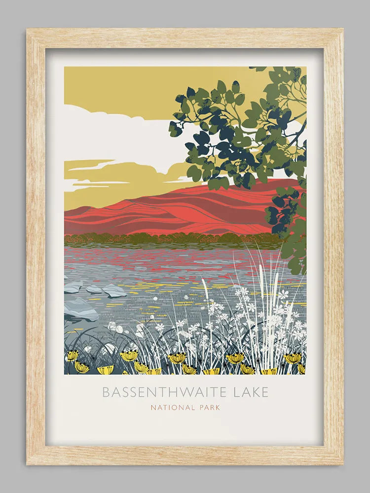 Bassenthwaite Lake View - Lake District Print - Overlooked by the Northern Fells, the lake is a haven for wildlife.