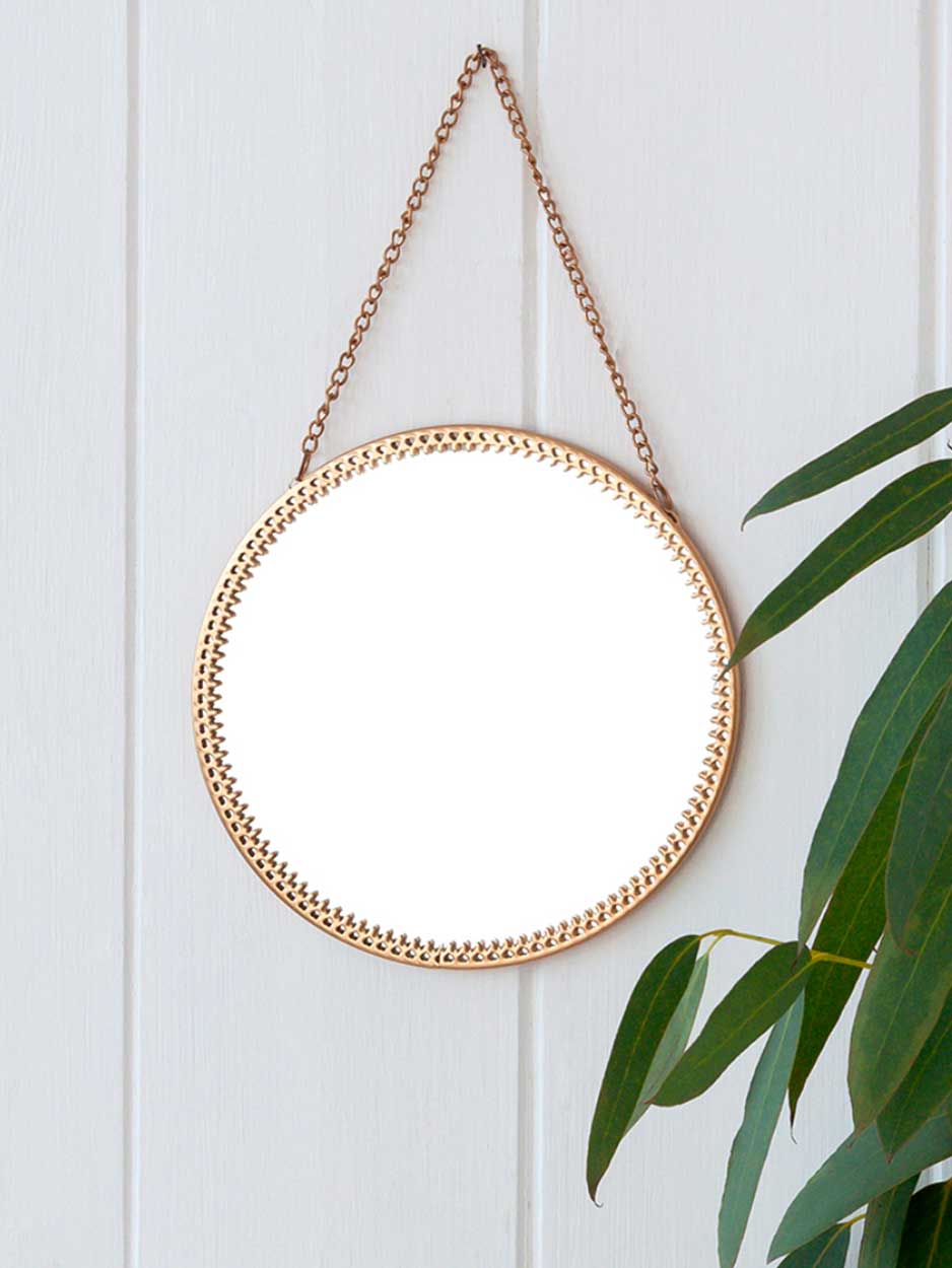 Circular Hanging Mirror