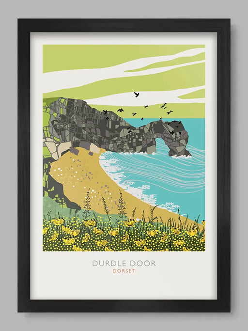 Durdle Door - Dorset Poster Print. Durdle Door is one of Dorset's most famous and iconic landmarks.