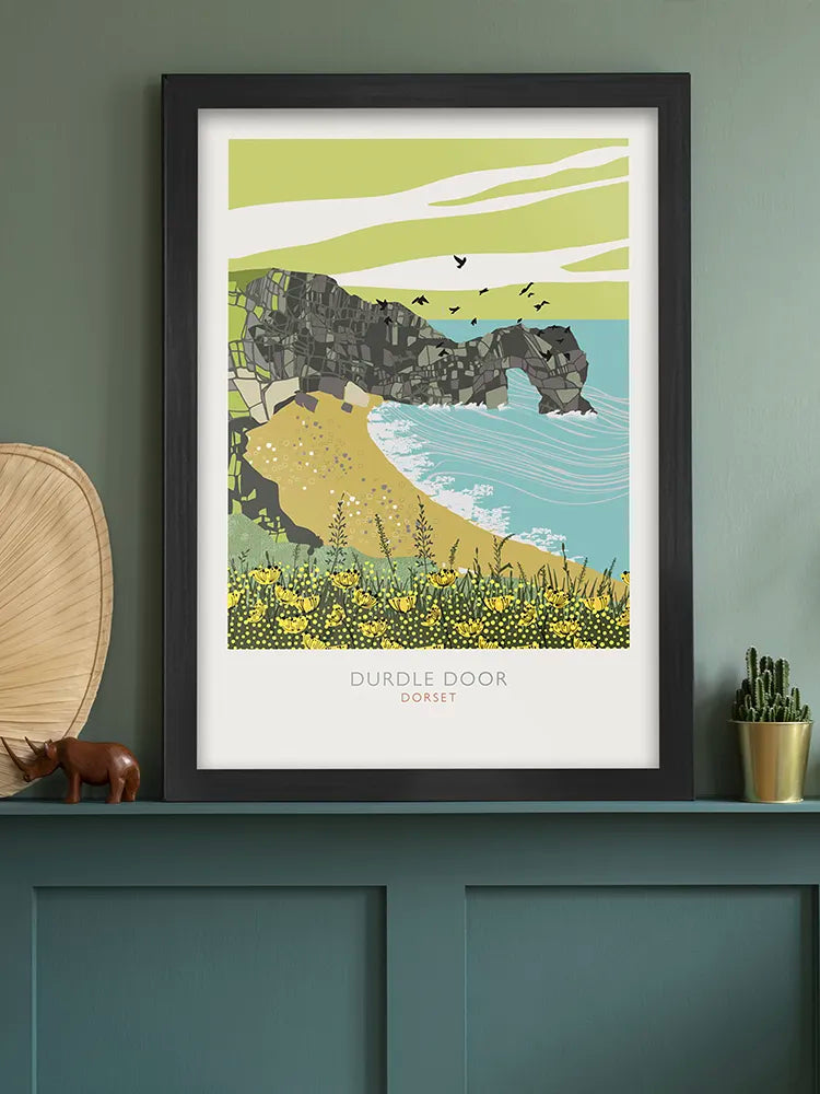 Durdle Door - Dorset Poster Print. Durdle Door is one of Dorset's most famous and iconic landmarks.