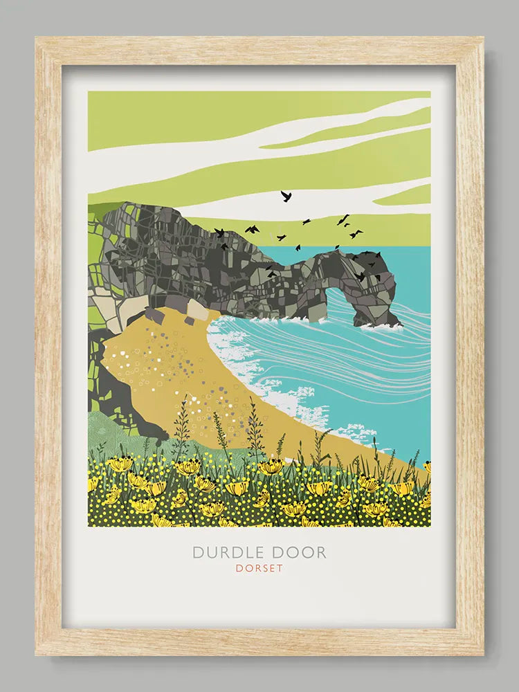 Durdle Door - Dorset Poster Print. Durdle Door is one of Dorset's most famous and iconic landmarks.