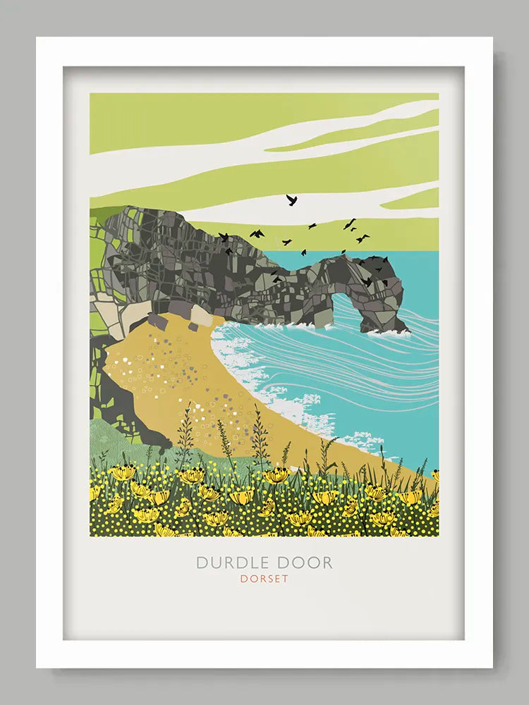Durdle Door - Dorset Poster Print. Durdle Door is one of Dorset's most famous and iconic landmarks.