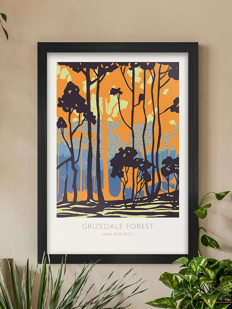 Grizedale Forest - Lake District Print - The popular forest in the Lake District. Beautiful scenery and attractions in arts and activities.