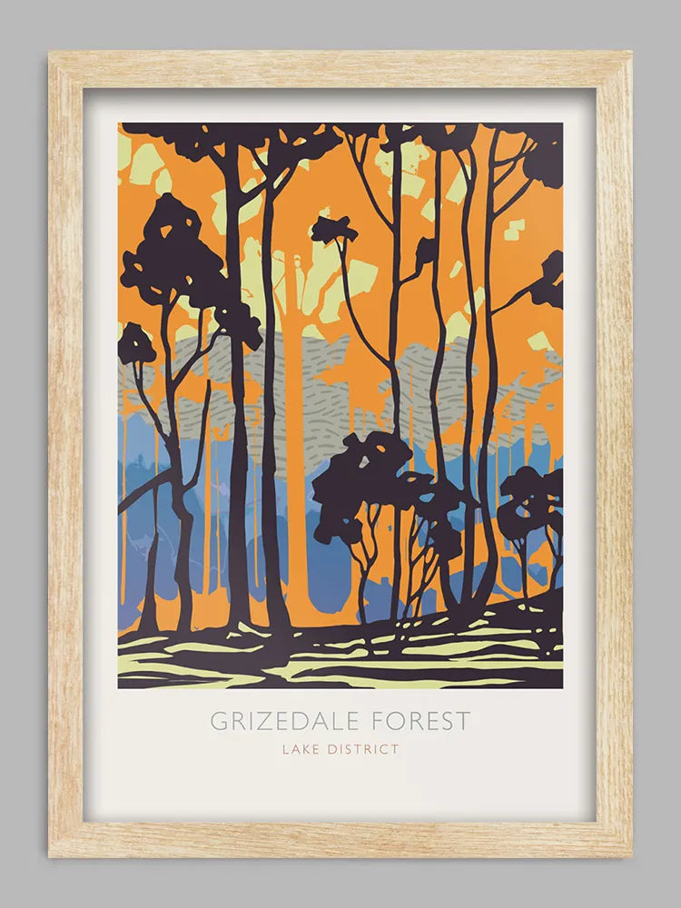 Grizedale Forest - Lake District Print - The popular forest in the Lake District. Beautiful scenery and attractions in arts and activities.