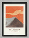 Our Helvellyn Eastern Fells poster print. This design depicts the iconic Helvellyn including the challenging Striding Edge climb