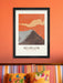 Our Helvellyn Eastern Fells poster print. This design depicts the iconic Helvellyn including the challenging Striding Edge climb