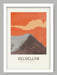 Our Helvellyn Eastern Fells poster print. This design depicts the iconic Helvellyn including the challenging Striding Edge climb