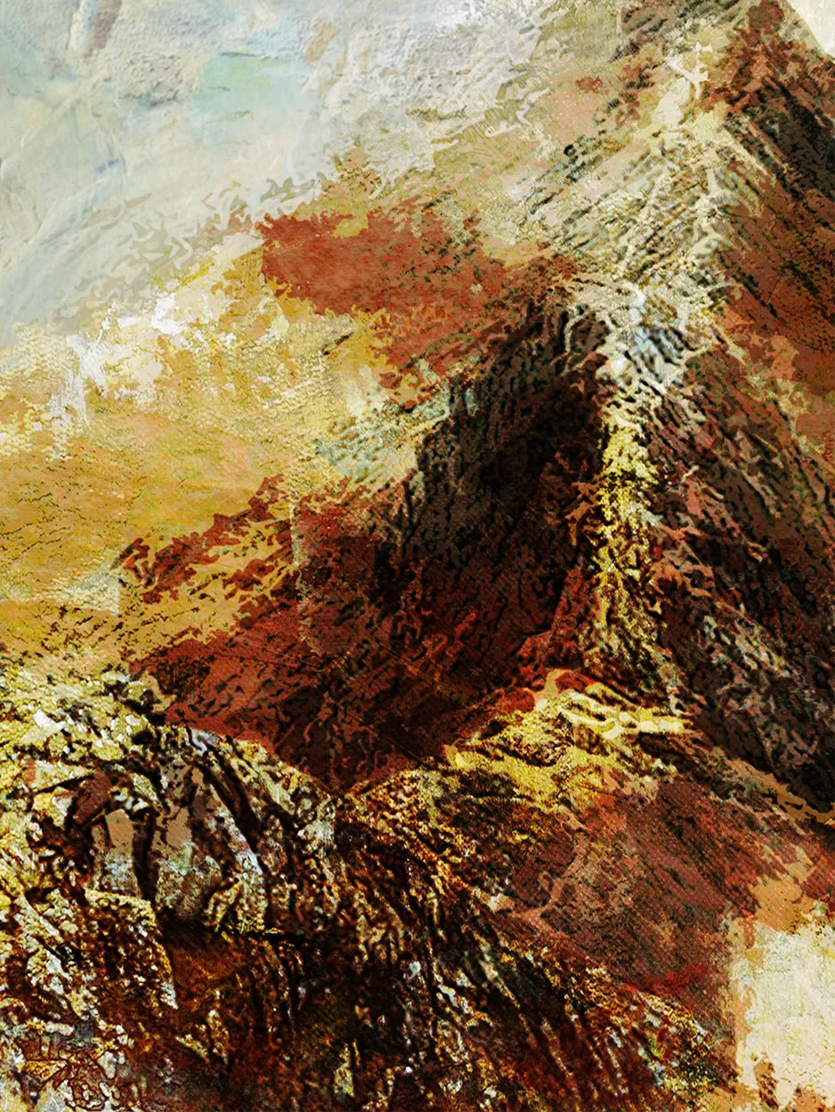 Helvellyn from Striding Edge - Lake District Poster Print