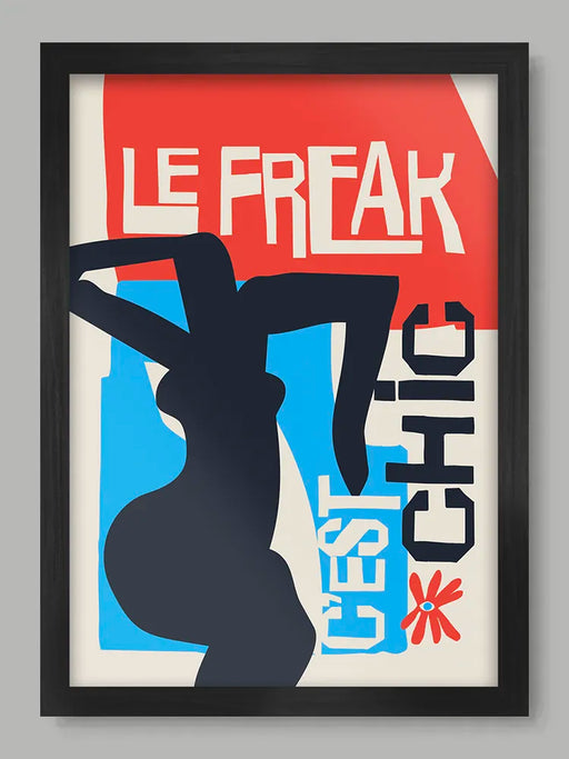Le Freak - Music Poster Print. Abstract minimalist style. Tres Chic!