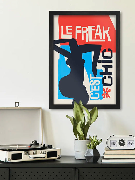 Le Freak - Music Poster Print. Abstract minimalist style. Tres Chic!