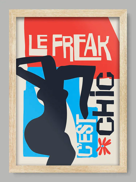Le Freak - Music Poster Print. Abstract minimalist style. Tres Chic!