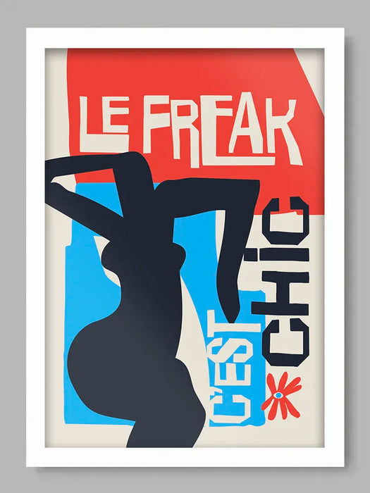 Le Freak - Music Poster Print. Abstract minimalist style. Tres Chic!