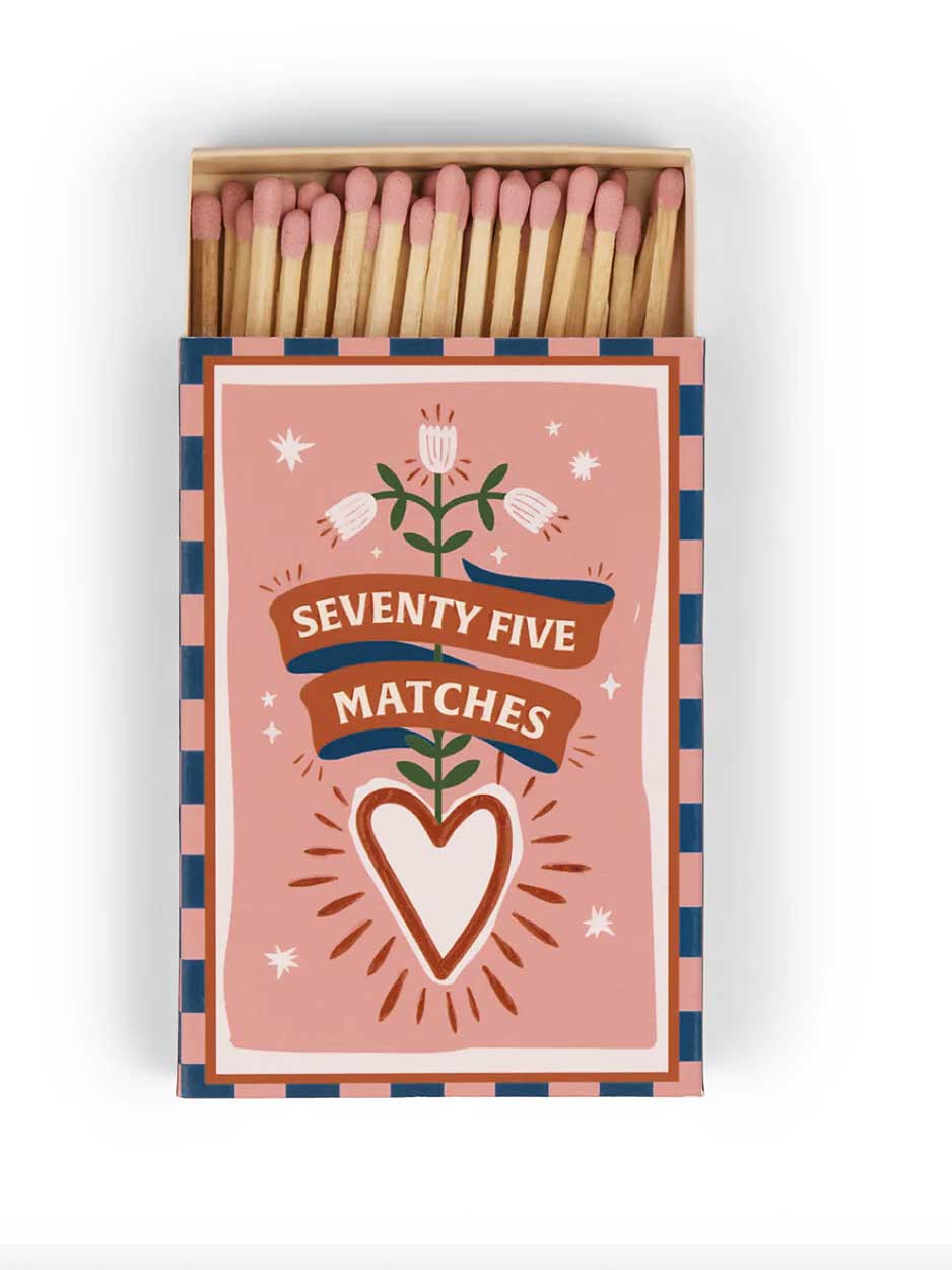 Heart - Extra Long Safety Matches