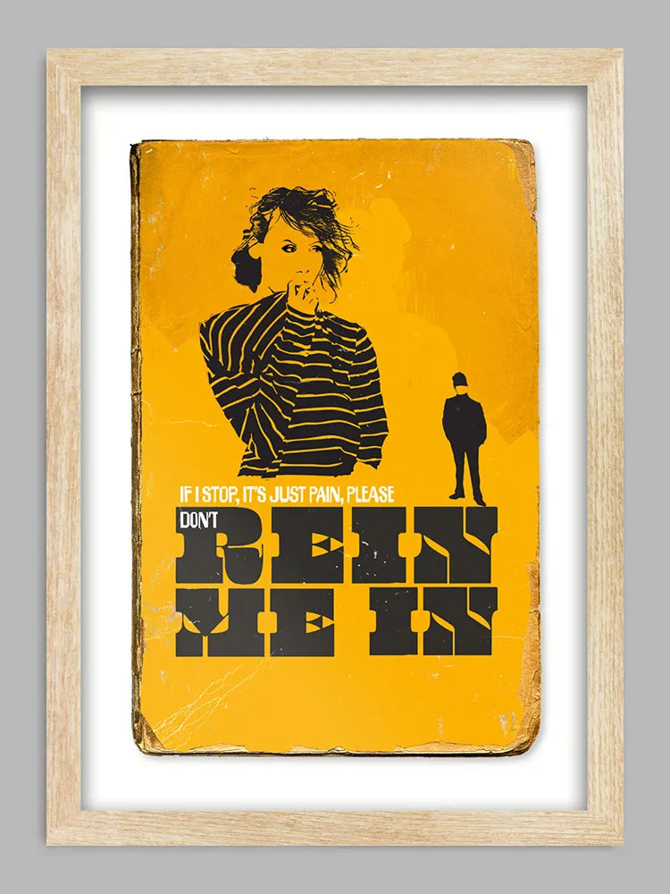 Rein Me In - Music Print. Retro book jacket interpretation of Sam Fender's hit single.