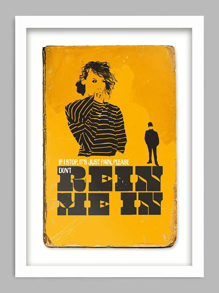 Rein Me In - Music Print. Retro book jacket interpretation of Sam Fender's hit single.