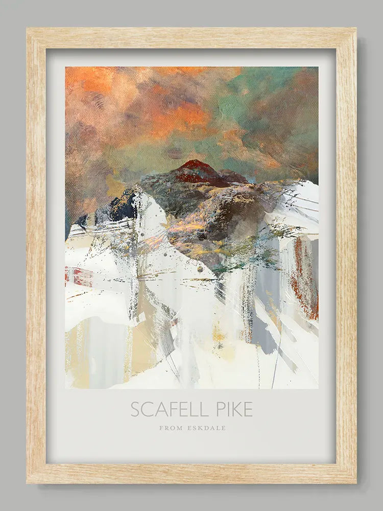 Scafell Pike From Eskdale - Poster Print