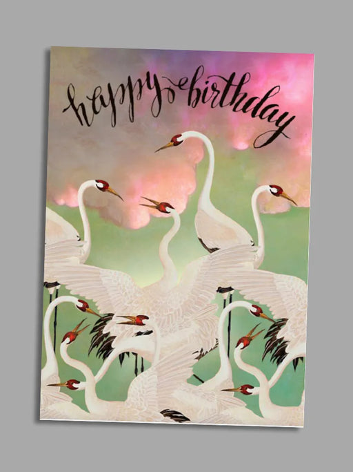happy birthday storks greeting card