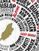 TT Wheel of Fame - Poster Print celebrates some of the TT riders across all eras