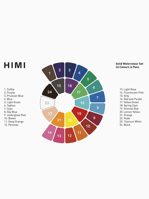 HiMi Solid Watercolour Set