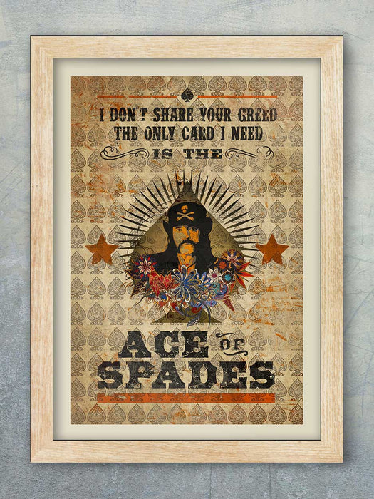 Ace of Spades - Music Poster Print