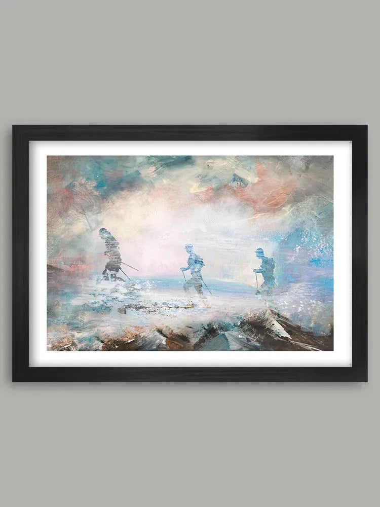 Against the Elements - Running Print. Inspired by the The Spine Race, this running poster embraces the demands of Trail Racing. Whatever the elements, the challenge is always as mental as physical.