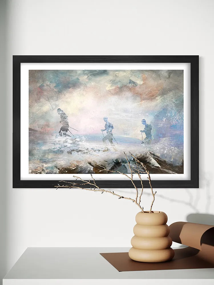 Against the Elements - Running Print. Inspired by the The Spine Race, this running poster embraces the demands of Trail Racing. Whatever the elements, the challenge is always as mental as physical.