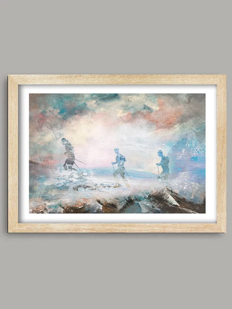 Against the Elements - Running Print. Inspired by the The Spine Race, this running poster embraces the demands of Trail Racing. Whatever the elements, the challenge is always as mental as physical.