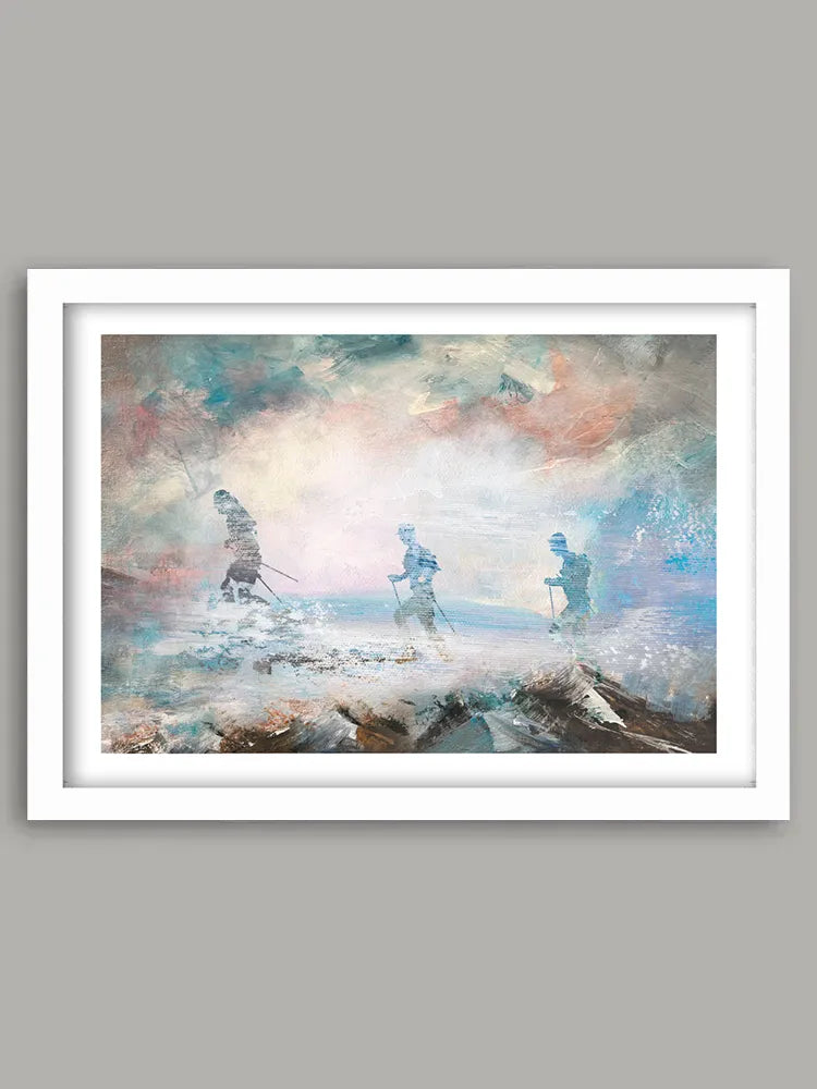 Against the Elements - Running Print. Inspired by the The Spine Race, this running poster embraces the demands of Trail Racing. Whatever the elements, the challenge is always as mental as physical.