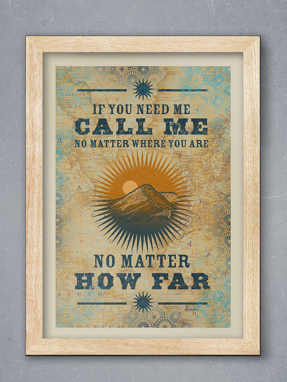 Ain't No Mountain High Enough Poster print