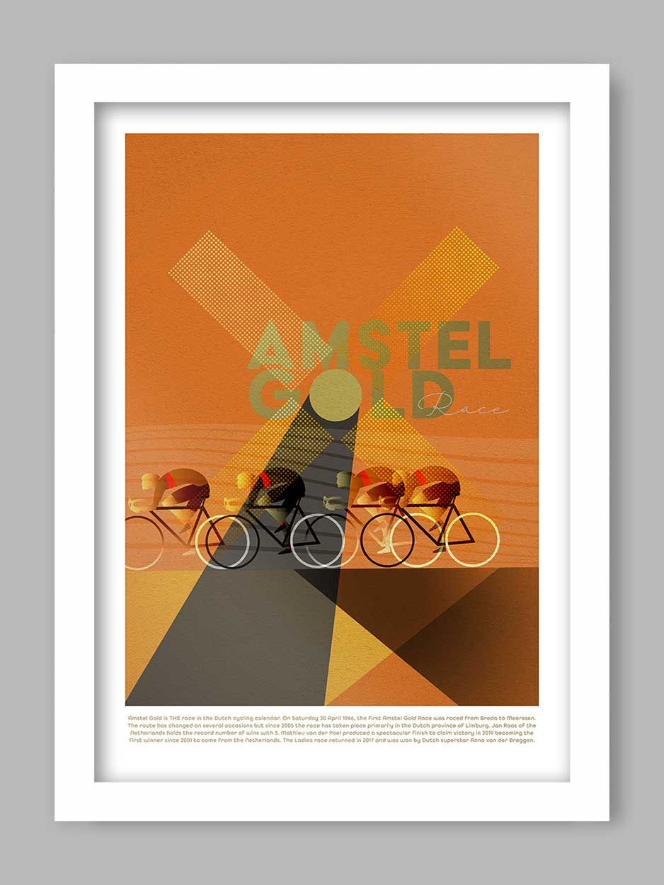 Amstel Gold Cycling poster print