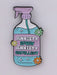 anxiety spray repellant pin badge