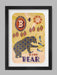 B is for Bear poster print