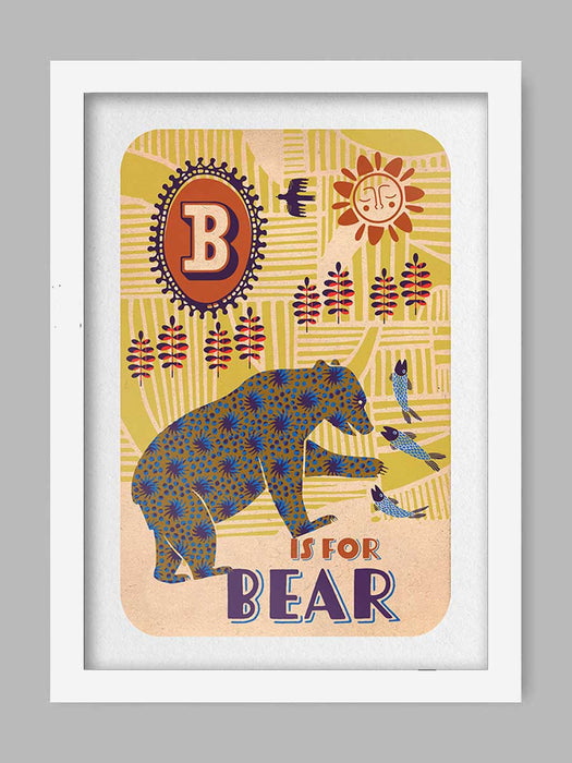 B is for Bear Poster Print