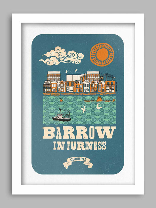 Barrovian - Barrow-in-Furness Poster print. Barrow Poster