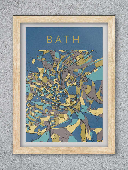 Bath Street Map - Poster print