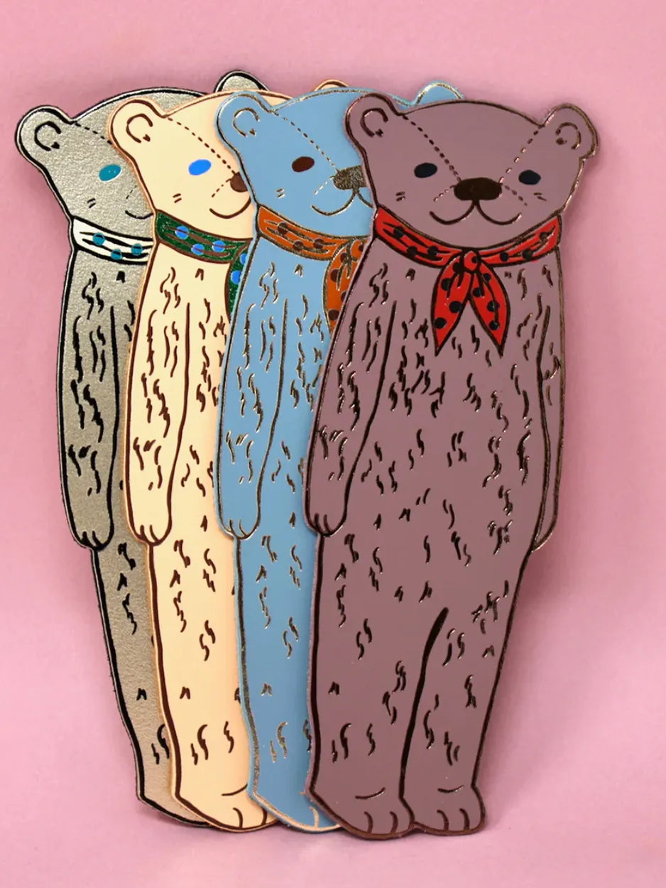 Bear leather bookmark