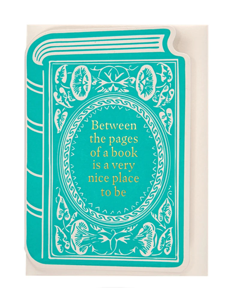 cut out book card