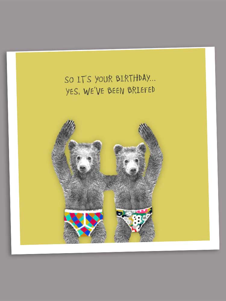 birthday briefing card