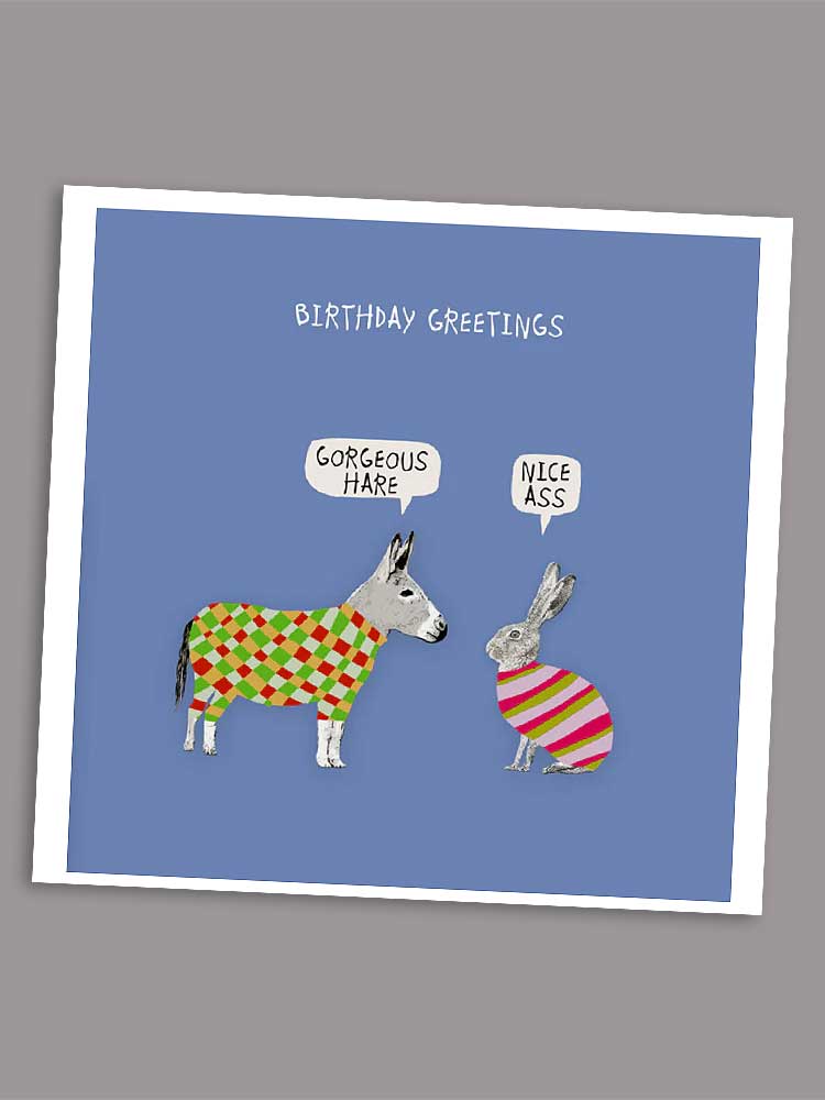 gorgeous hare card
